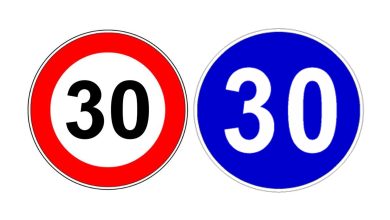 Limite velocità 30 km/h massima e minima