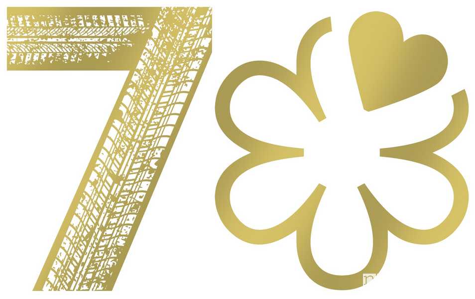 Logo 70 anni Guida Michelin