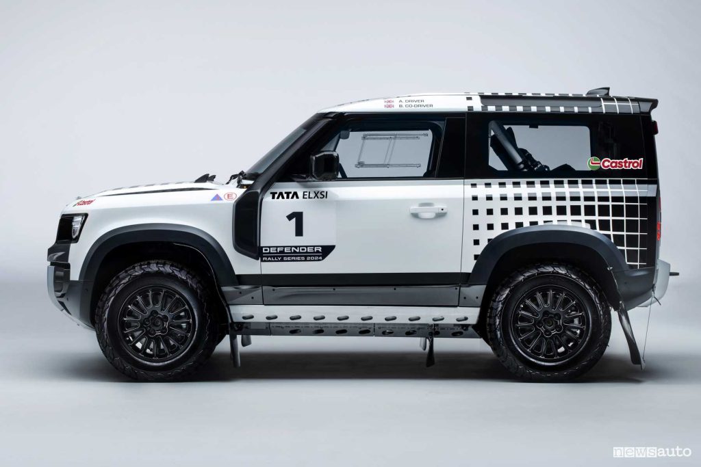 Land Rover Defender Rally Series 2024 laterale