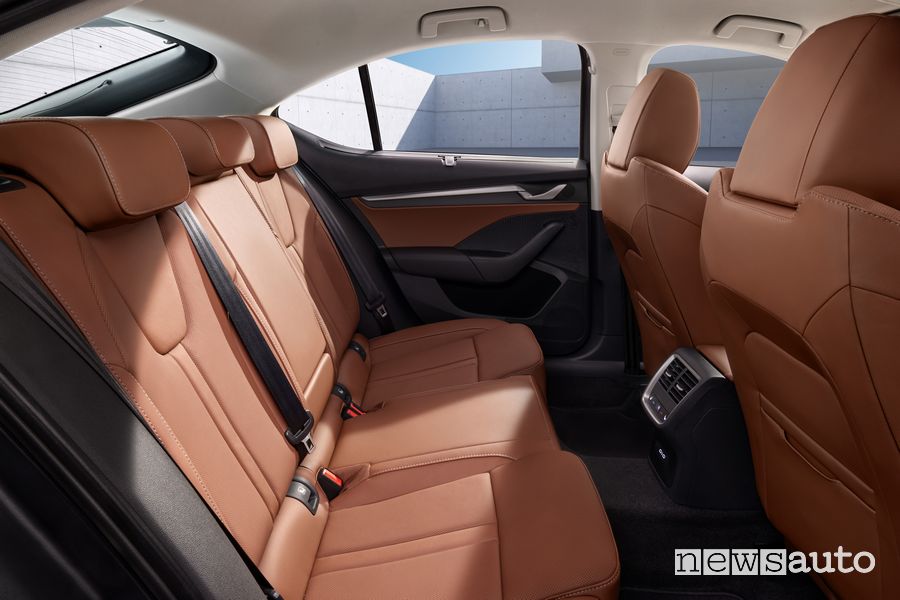 Skoda Octavia 2024 sedili posteriori abitacolo