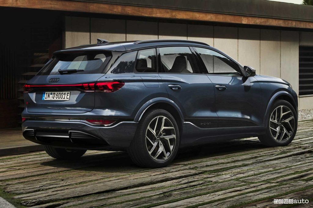 Audi Q6 e-tron quattro posteriore 3/4