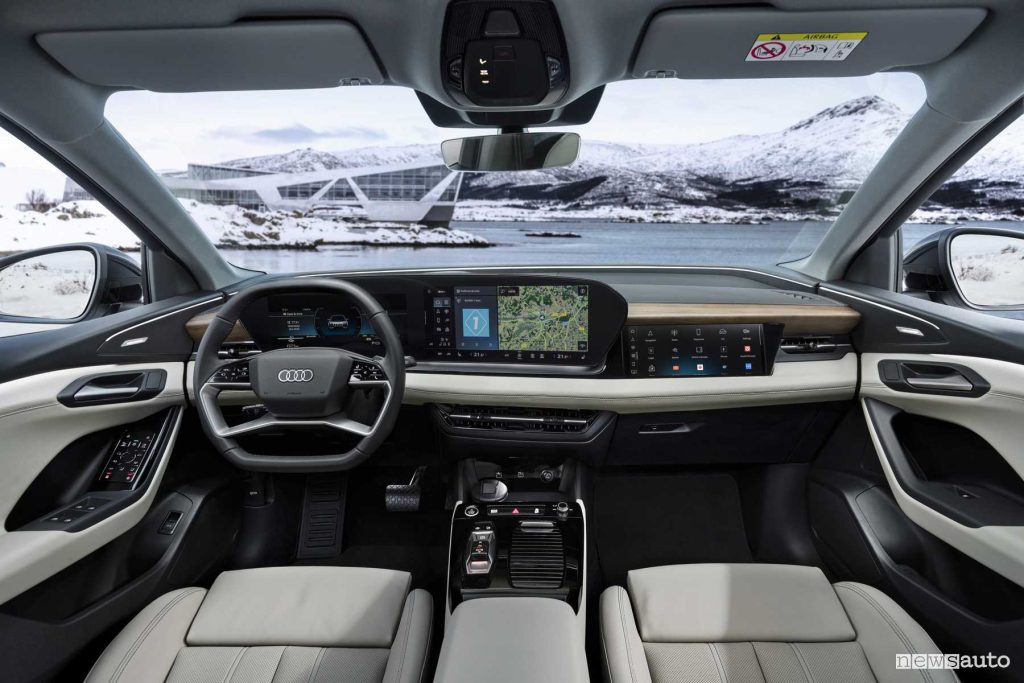 Audi Q6 e-tron quattro plancia abitacolo