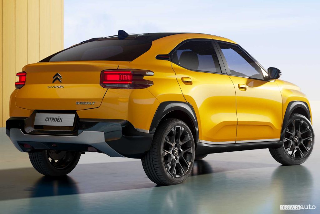 Citroen Basalt Vision posteriore 3/4