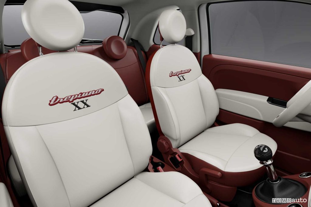 Fiat 500 Tributo Trepiuno sedili abitacolo