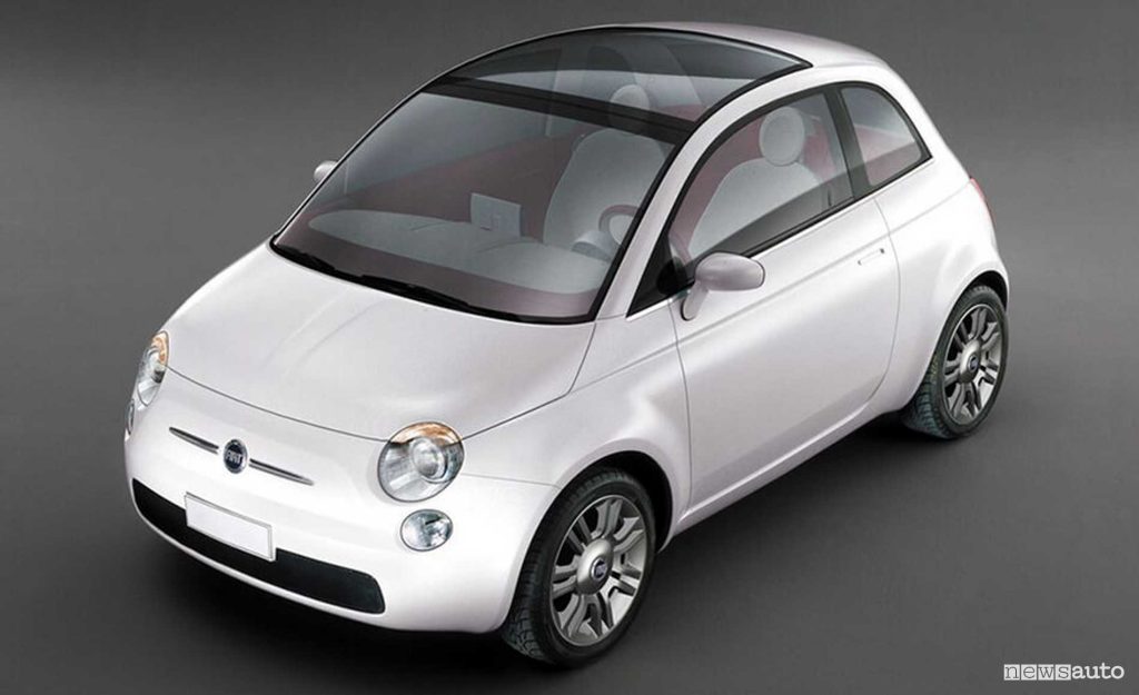 Fiat concept car Trepiuno anteriore 3/4