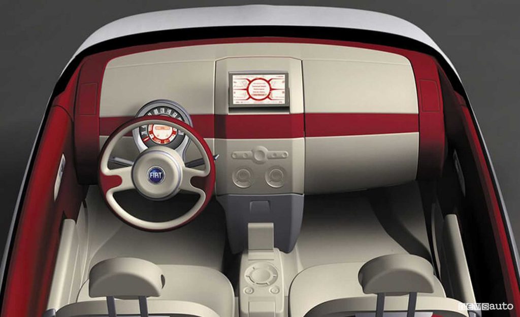 Fiat concept car Trepiuno abitacolo