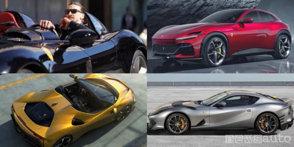 Ibrahimovic e la sua collezione di Ferrari