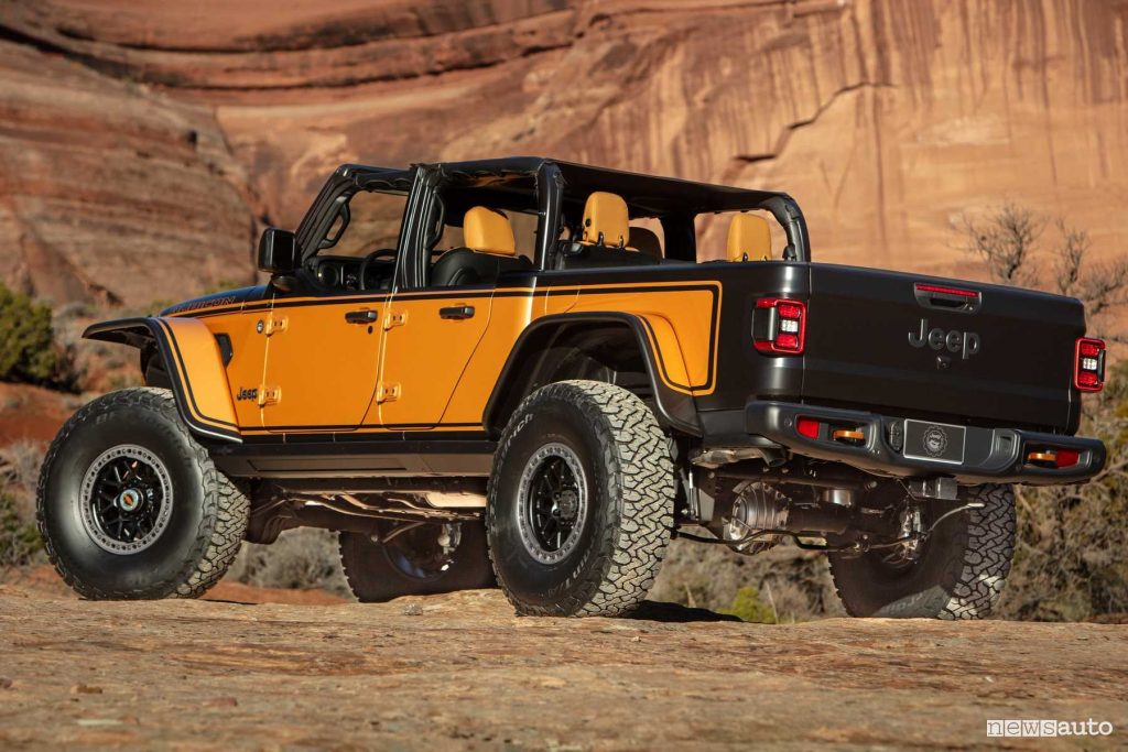 Jeep Gladiator Rubicon High Top Concept posteriore 3/4