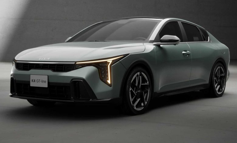 Kia K4 GT Line anteriore 3/4