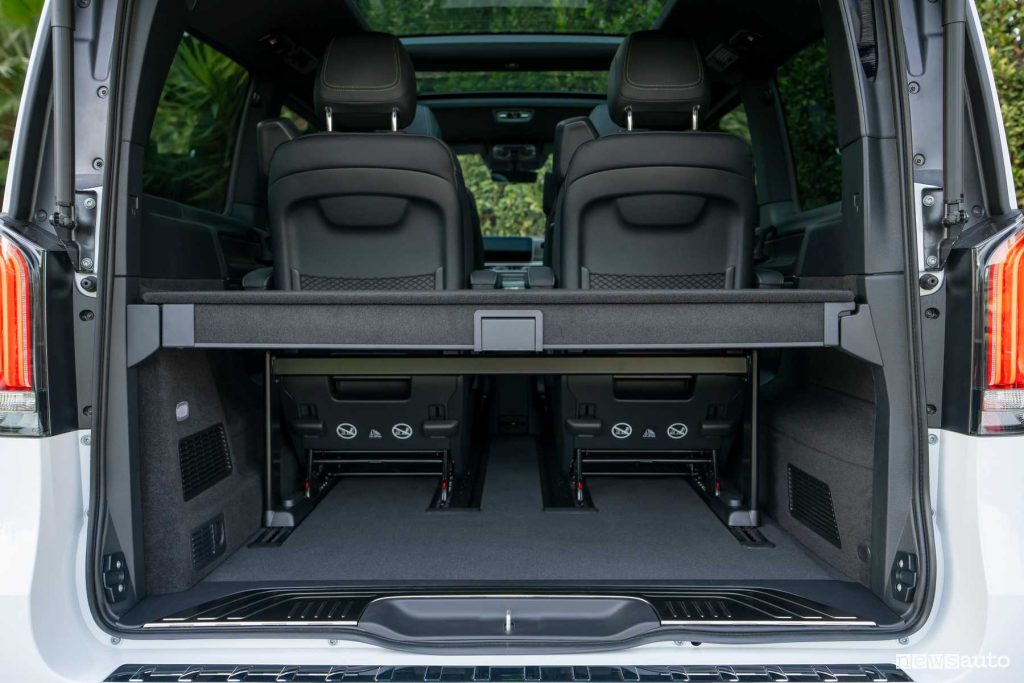 Mercedes-Benz EQV bagagliaio abitacolo