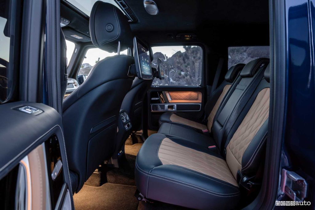 Nuova Mercedes Classe G sedili posteriori abitacolo