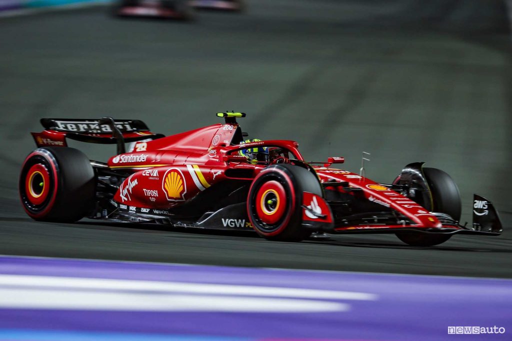 Oliver Bearman in azione nel Gp d'Arabia Saudita 2024