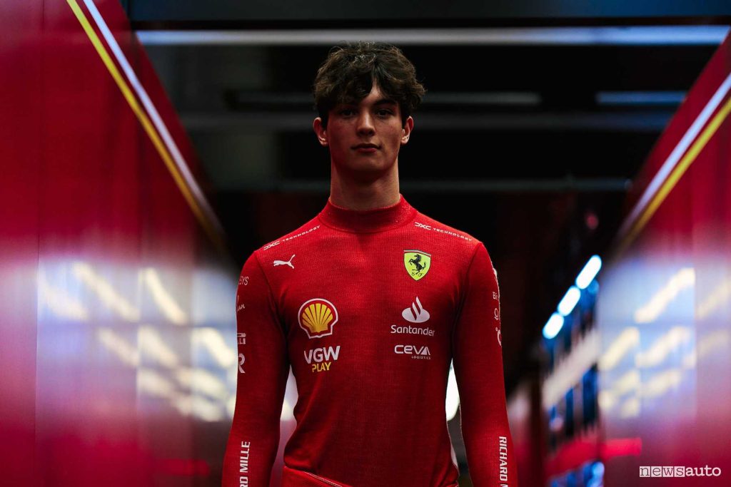 Oliver Bearman pilota Ferrari nel Gp d'Arabia Saudita 2024