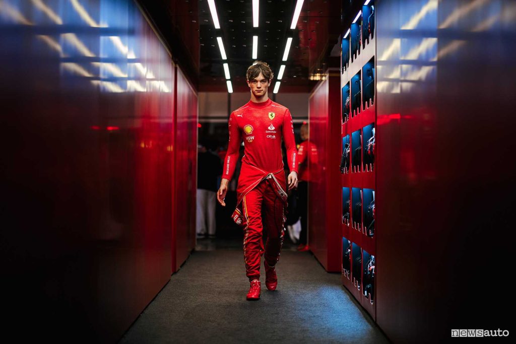 Oliver Bearman pilota Ferrari nel Gp d'Arabia Saudita 2024