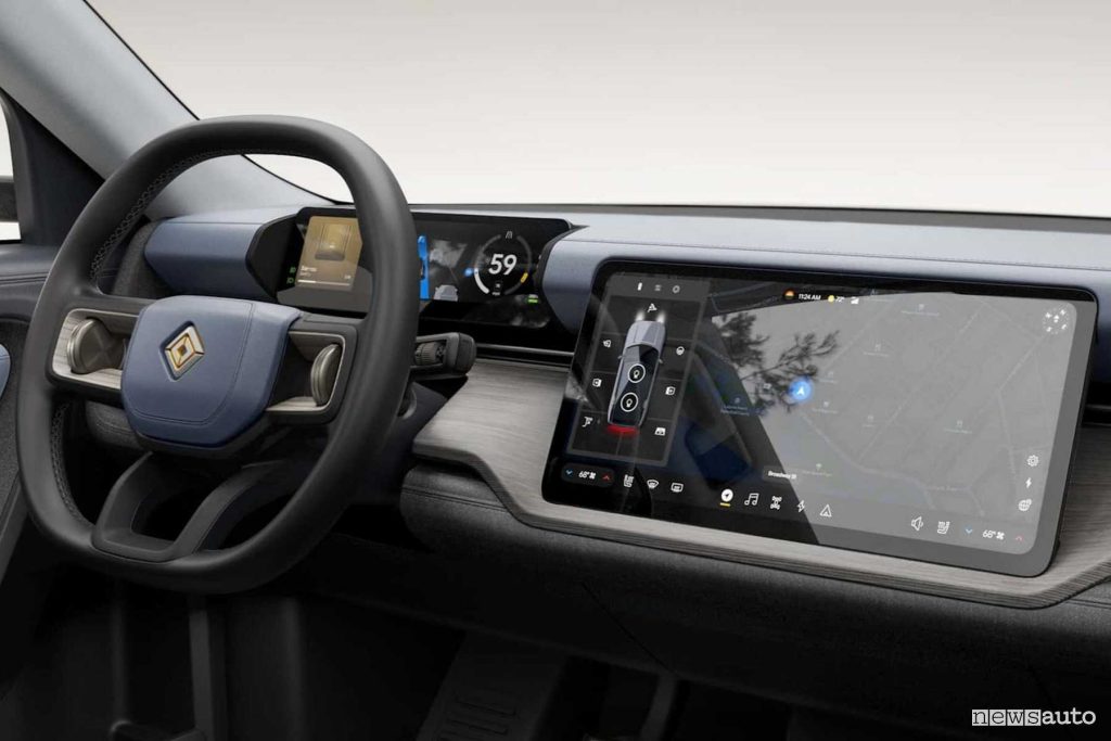 Rivian R2 display plancia strumenti