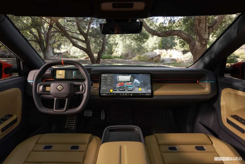 Rivian R3X plancia abitacolo
