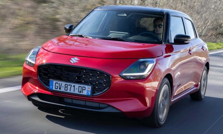 Nuova Suzuki Swift 2024 su strada