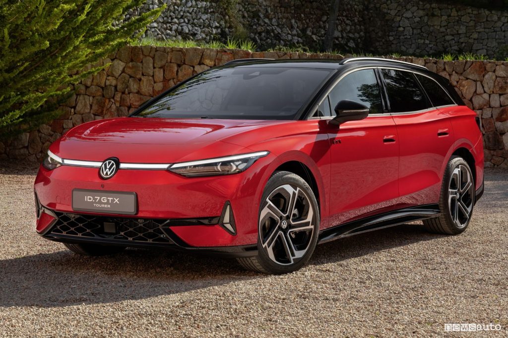 Volkswagen ID.7 GTX Tourer anteriore 3/4