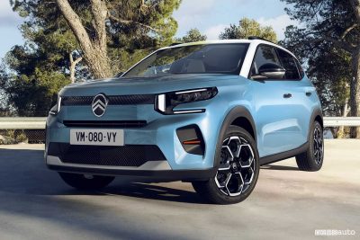 Nuova Citroen C3 Hybrid anteriore 3/4
