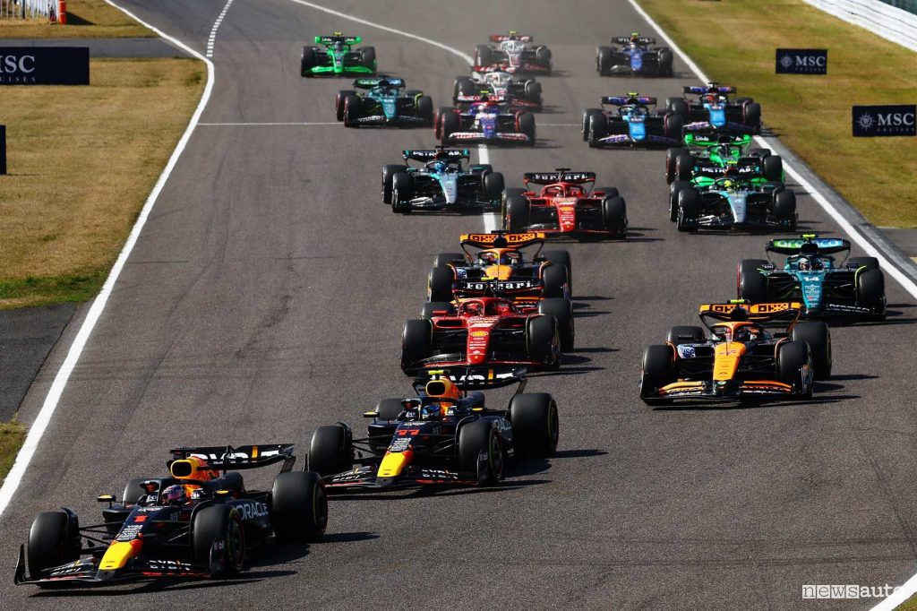 F1 gara Giappone 2024 partenza Suzuka