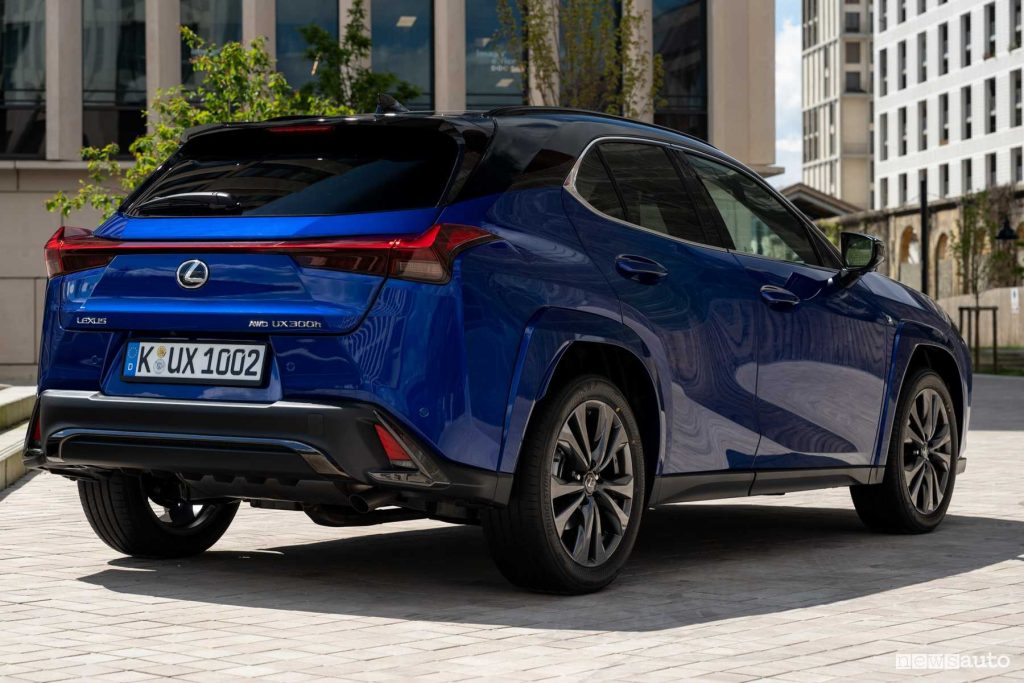 Lexus UX 300h F Sport posteriore 3/4