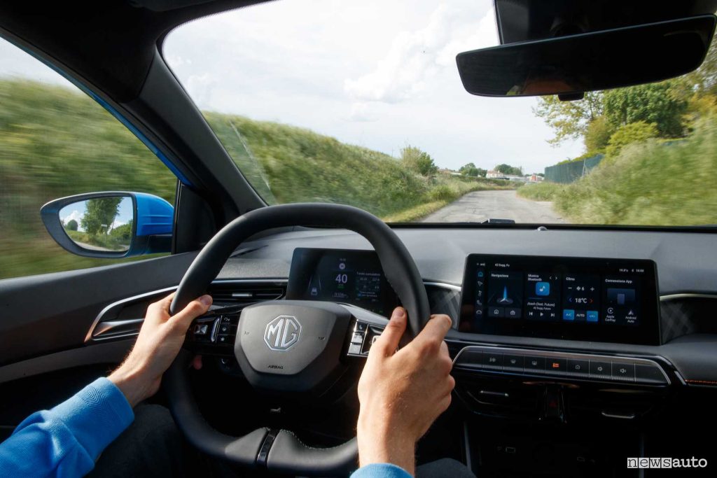 MG3 Hybrid+ test su strada
