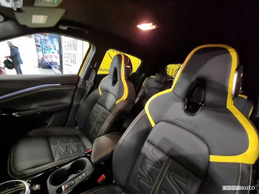 Nuova Nissan Juke 2024 sedili abitacolo