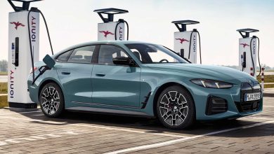 BMW i4 M50 xDrive in ricarica Ionity
