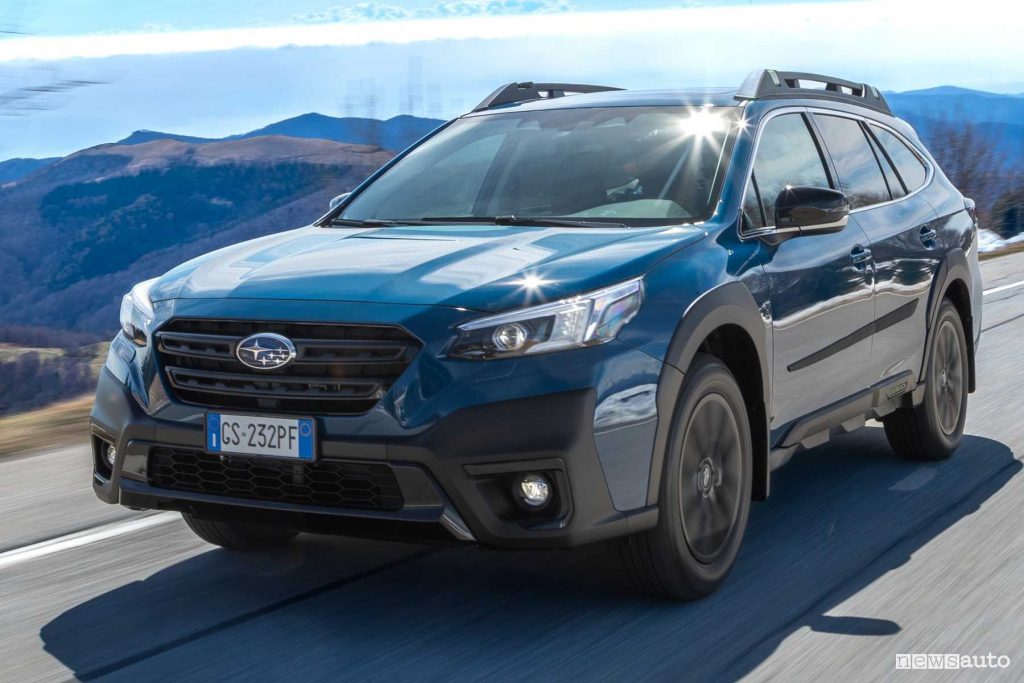 Subaru Outback Geyser su strada