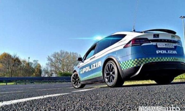 Tesla Model X della Polizia Stradale veneta