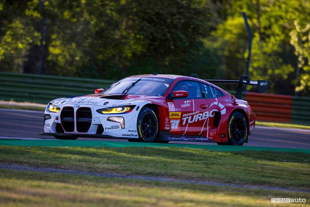 6 Ore di Imola 2024 BMW M4 Team WRT che vinto nella classe GT