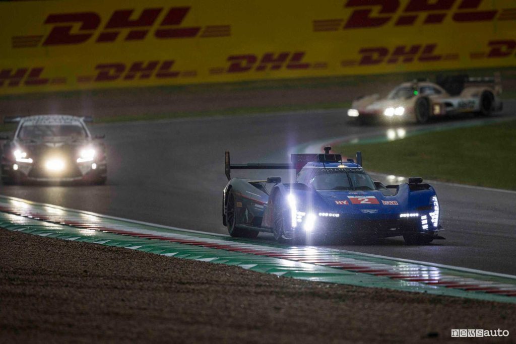 6 Ore di Imola 2024 gara sotto la pioggia