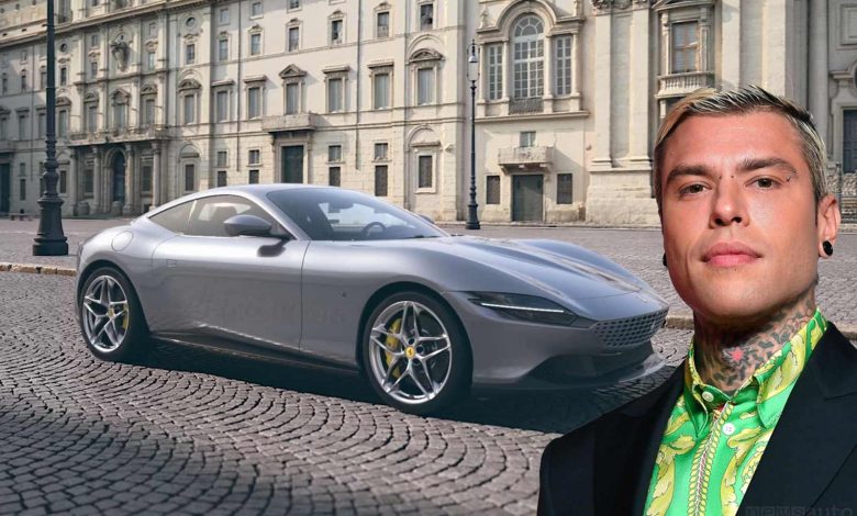 fedez e la ferrari roma