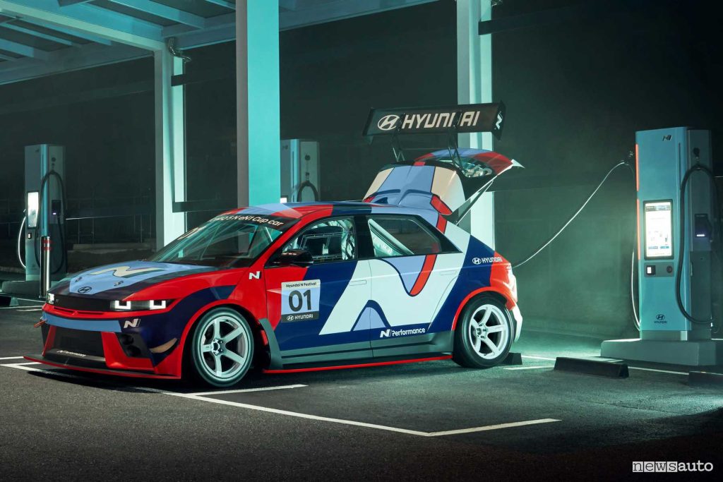 Hyundai Ioniq 5 N eN1 in ricarica