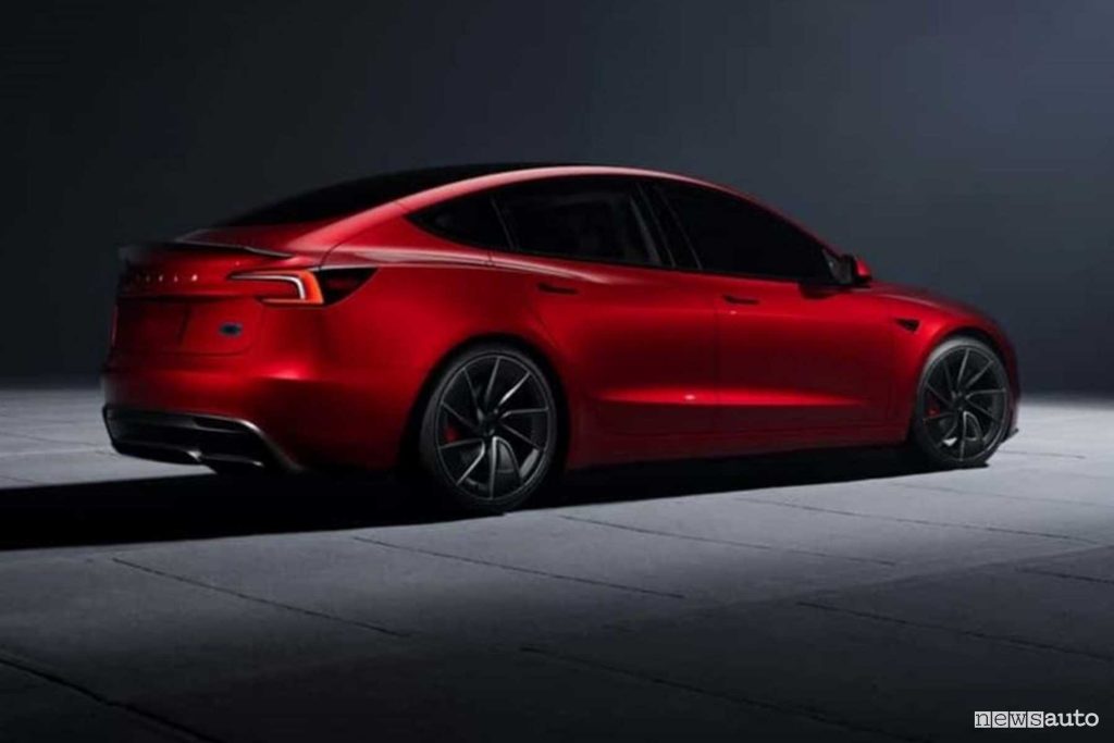 Tesla Model 3 Performance posteriore 3/4