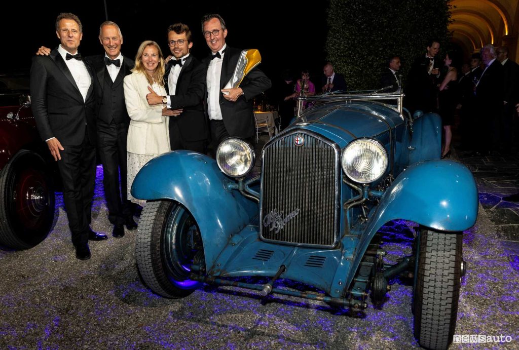Alfa Romeo 8C 2300 con la Coppa del Premio Best of Show del Concorso Villa d'Este 2024