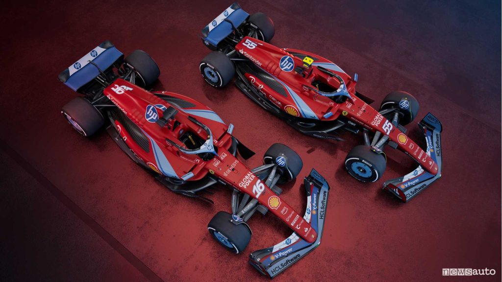 Ferrari SF-24 F1 2024 livrea blu a Miami