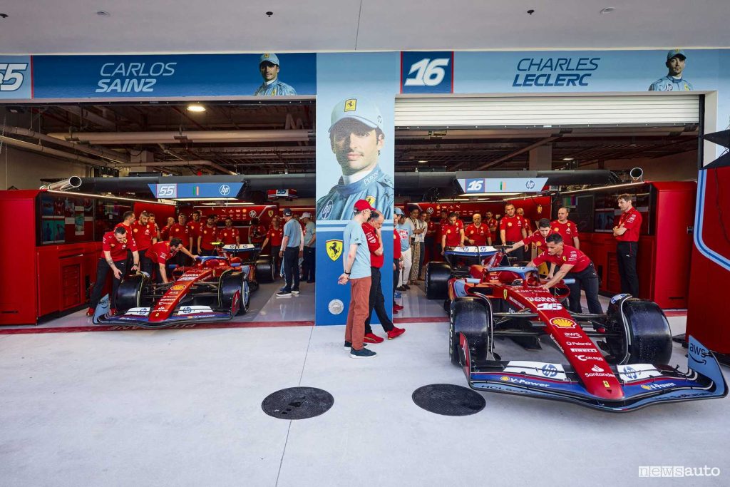 Ferrari SF-24 F1 2024 livrea blu a Miami