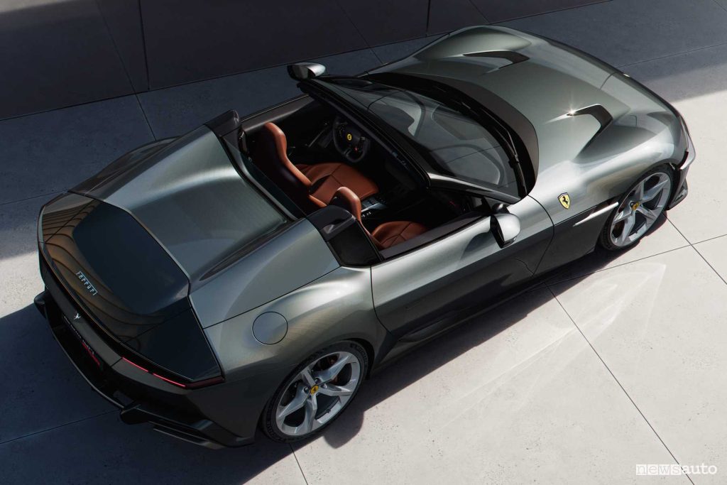 Ferrari 12Cilindri Spider vista dall'alto