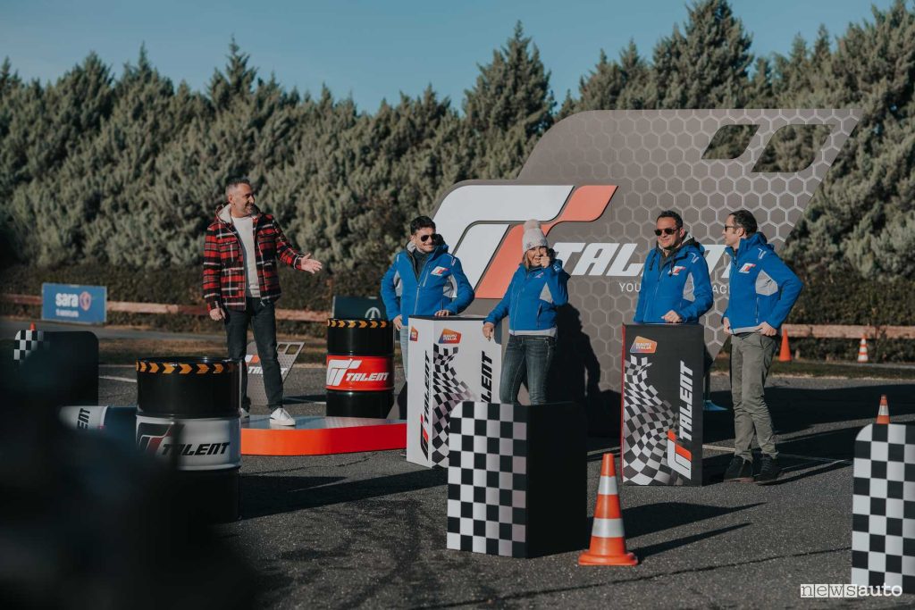 Giuria GT Talent con Giancarlo Fisichella e Claudia Peroni