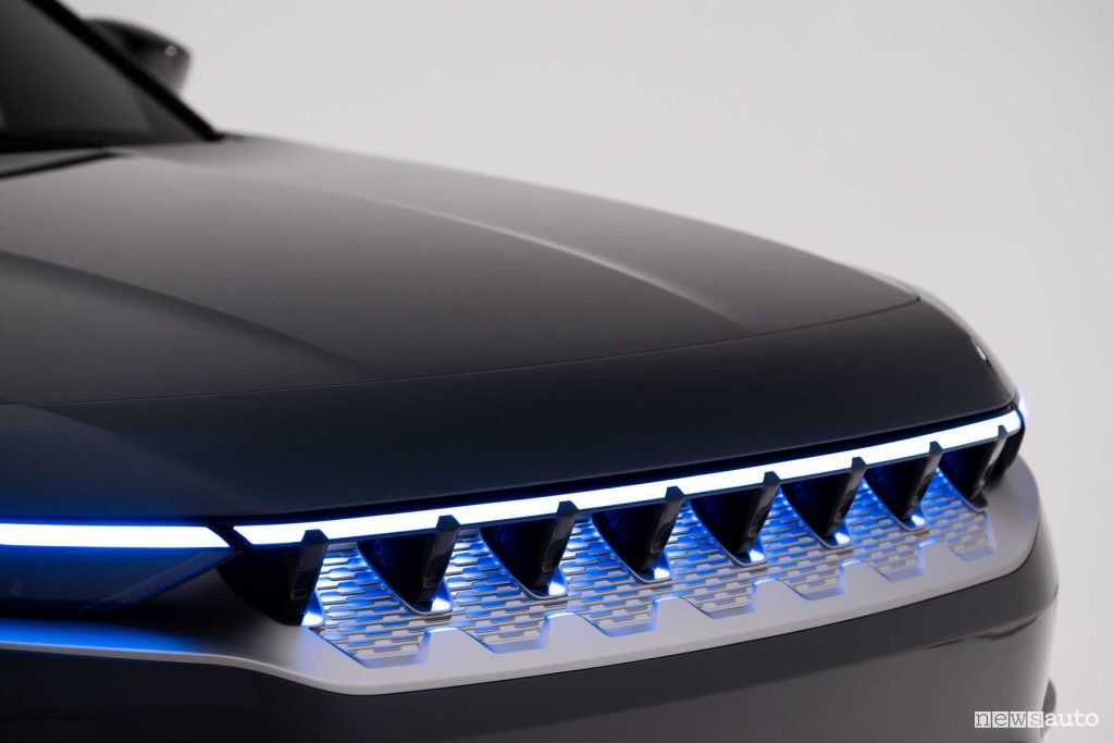 Jeep Wagoneer S fari firma luminosa anteriore