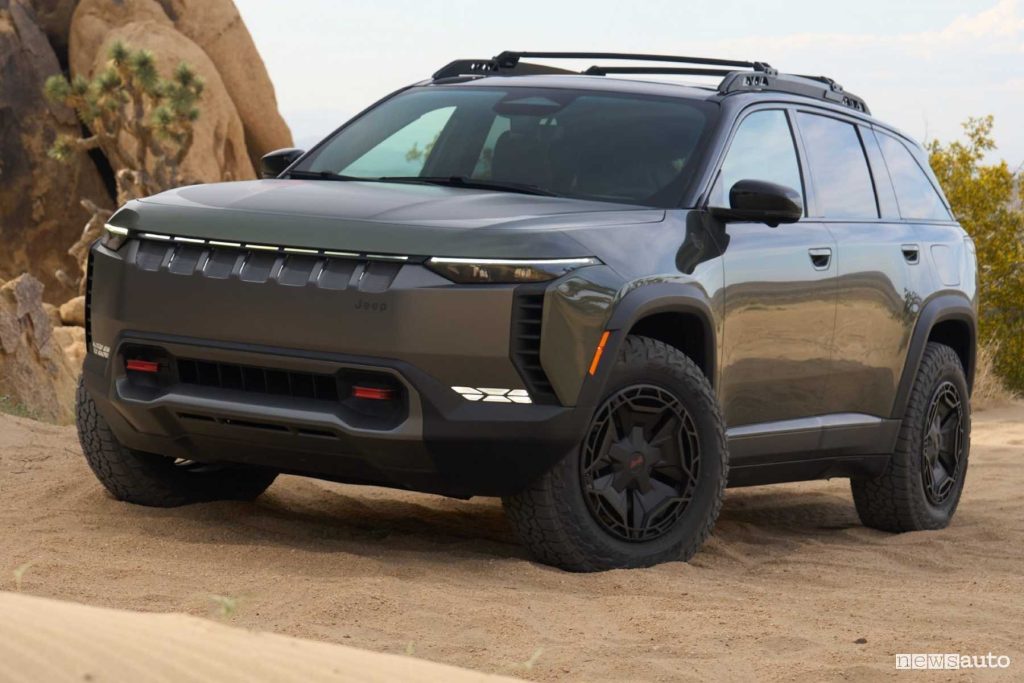 Jeep Wagoneer S Trailhawk Concept anteriore 3/4
