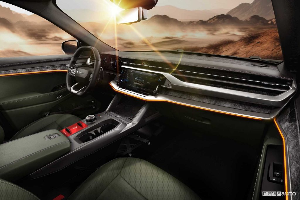 Jeep Wagoneer S Trailhawk Concept plancia abitacolo