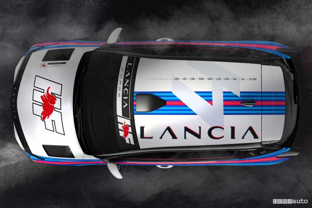 Lancia Ypsilon Rally 4 HF grafica tetto