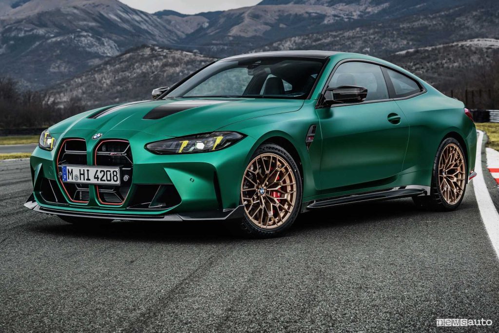 Nuova BMW M4 CS anteriore 3/4
