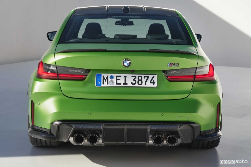 Nuova BMW M3 posteriore