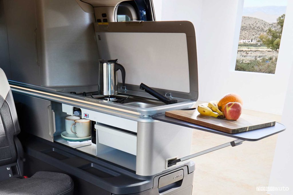 Nuovo Volkswagen California Ocean cucina