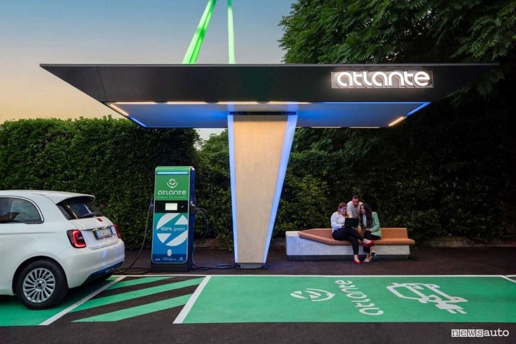 Stazioni di ricarica ultrafast in autostrada Atlante