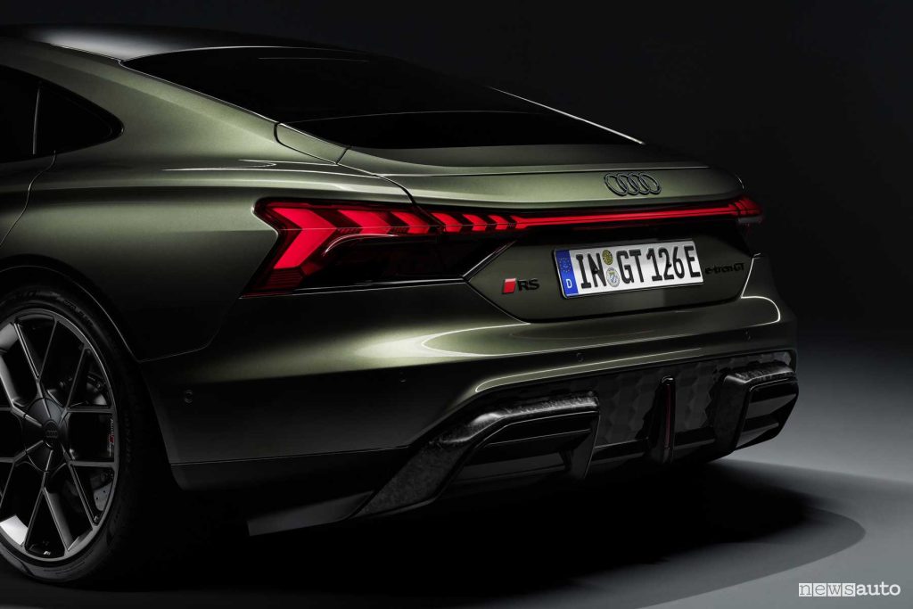 Audi RS e-tron GT performance estrattore posteriore in carbonio