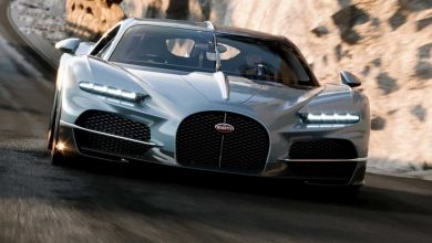 Bugatti Tourbillon su strada